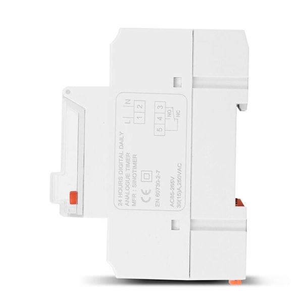 TM929BK 24 Timmars Smart Analog Timer Switch Bakgrundsbelysning 85-265V 30A