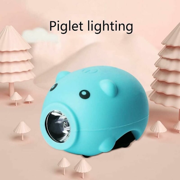 Sian etäinen pyörälampun, lapsille turvallinen silikoninen LED-valo, etuvalot, pyörän äänimerkkivalo, 4 väriä valittavissa