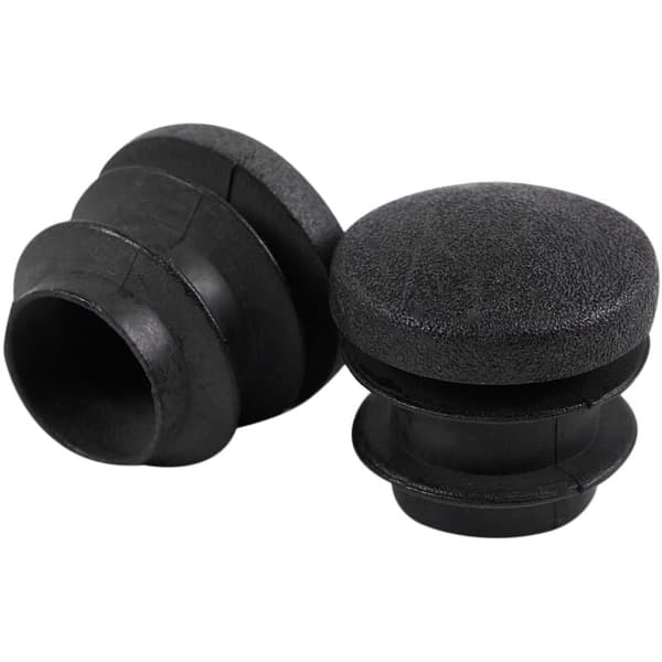 15 stk. sorte plastpropper for runde rør, innleggsplugg, 16 mm