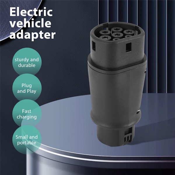 EVSE EV-adapter 32A J1772 Typ 1 till Typ 2-kontakt EV-adapter, laddningskontakt för elbilar