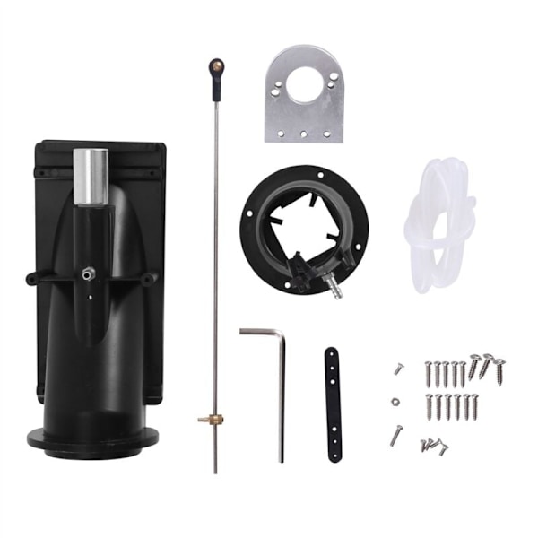 40 mm vannspraydyse med 3-bladet propell, passer til 775 motor for RC jetbåt, svart