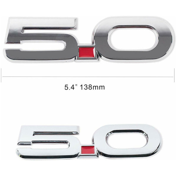 2015-2020 GT 5.0 F250 -kromisivumerkit - parin nimikilpitarra