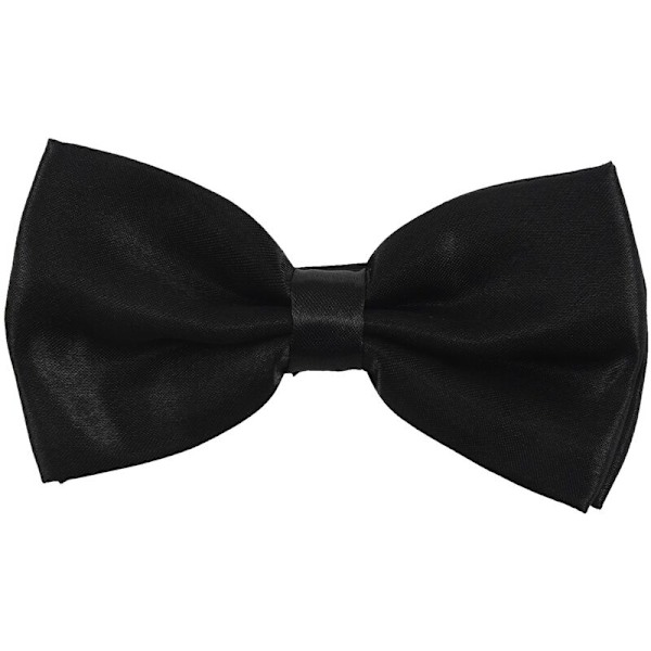Justerbar Butterflybånd i Polyester Sort