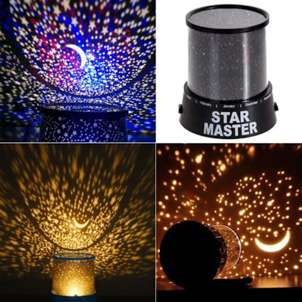 Star Master LED Stjernehimmel Projektor Lampe Natlys til Børn Stjerneloft