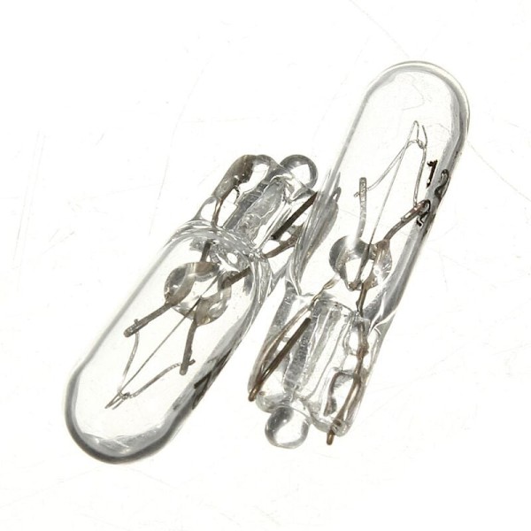 10X T5 286 12V 2W Auton Instrumentti Halogeeni Polttimot, Keltainen