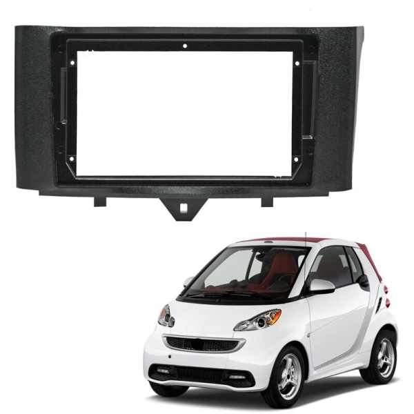 2 Din Bilradio Fascia för Smart Fortwo 2011-2015 DVD Stereo Ramplatta Adapter Dash Installationsram