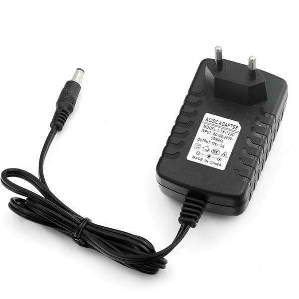 12V 2A strømadapter for LED-stripe lys med EU-standard