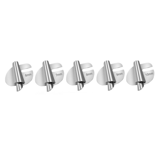 5-pack Universal Sömnad Rullad Hemfot 6mm-10mm Böjd Tråd, Maskin Tryckfot