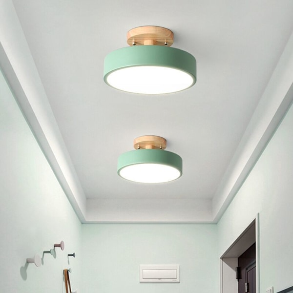 Loftlampe Moderne LED Nordisk Trælys Armatur Indendørs Køkken Soveværelse Badeværelse -