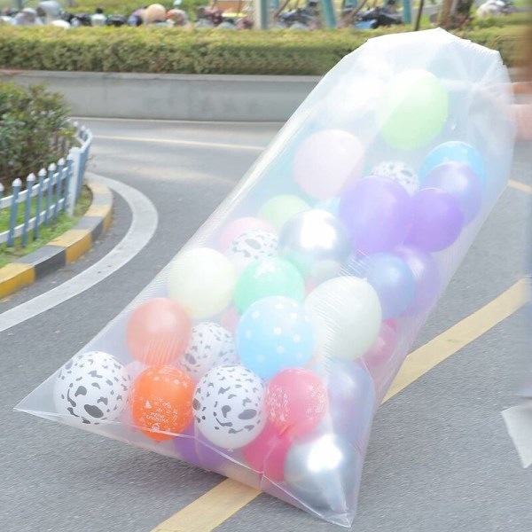 4 pakke ballongposer i plast Store ballongsekker for transport, gigantisk oppbevaring