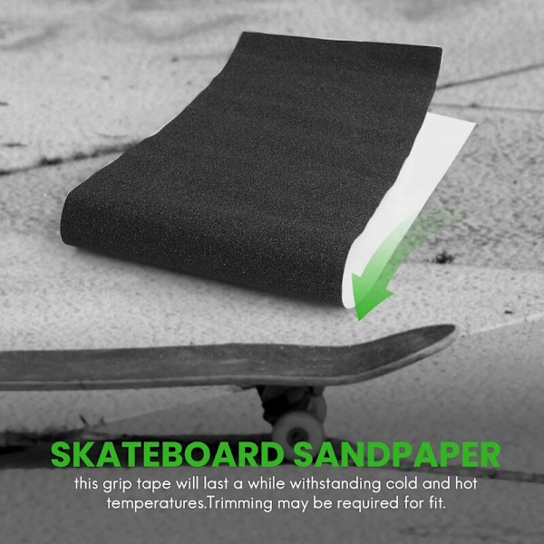 Vedenkestävä skeittilauta Grip Tape 84 x 23Cm Rei'itetty Grip Tape Skeittilauta Teippi