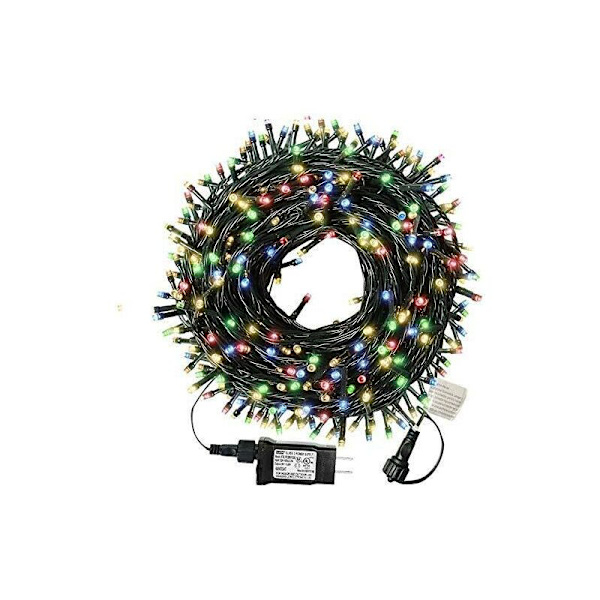 Utendørs Feelykter Strømdrevet, LED Feelykter Utendørs, Shineled 30M 300LEDs 8 Moduser Hagedekorative Lys for Juletre, Patio, Hage