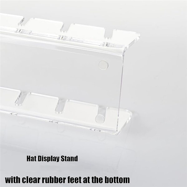 Hattställ för Basebollkepsar Display Organizer - 2 st Basebollkepshållare - Akryl Hattställ 14 Baseboll B