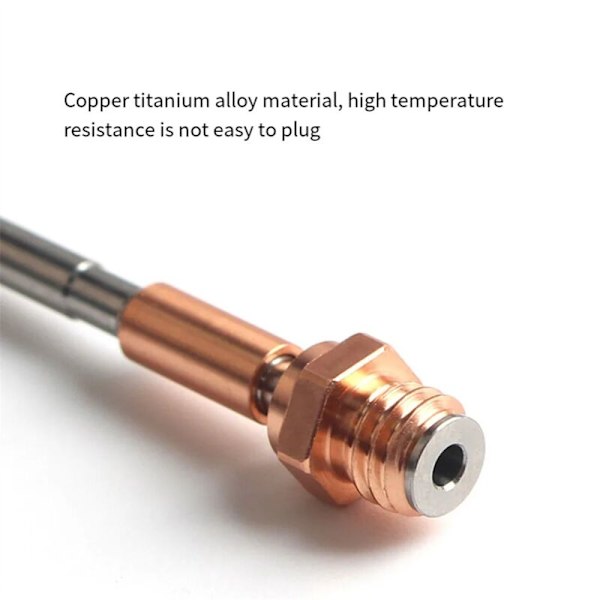 Opgraderet Kobber-Titan Legering Bimetal Hals til Prusa MK4, Højtemperaturbestandig Split Rør, 3D Printer Tilbehør
