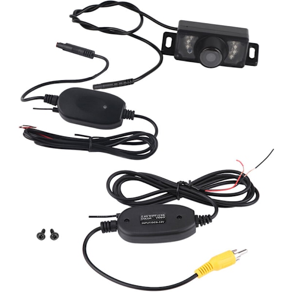 7 stk. IR LED Natversion Bil Bakkamera Trådløs RCA Video Sender Modtager