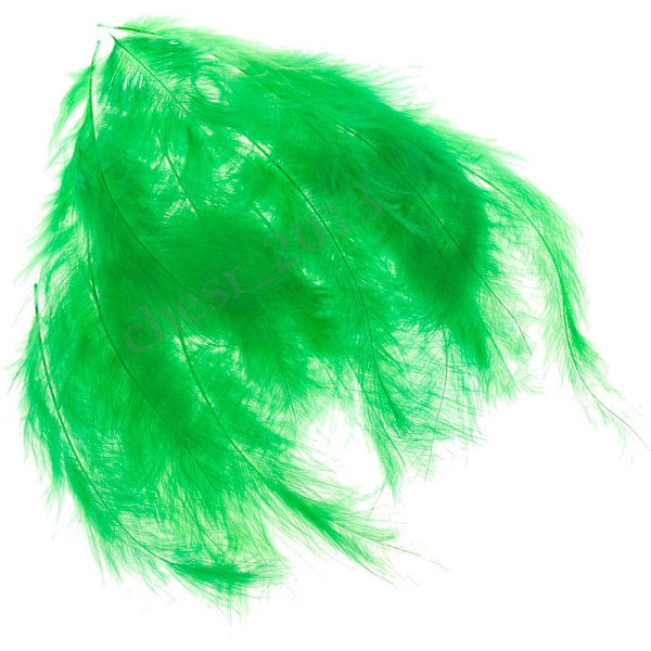 100 stk. Bløde Marabou Fjer Bryllup Fest Trimning DIY Dekoration 8-15Cm Grøn