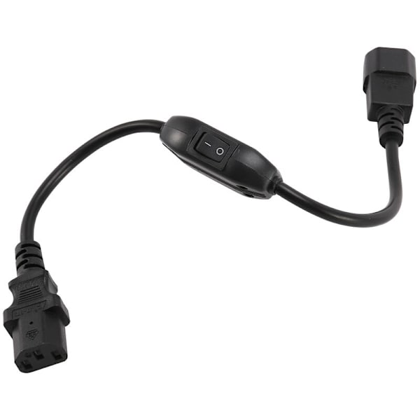 Special Pdu Strømkabel, Iec 320 C14 Til C13 Med Tænd/Sluk-kontakt 30Cm Sort