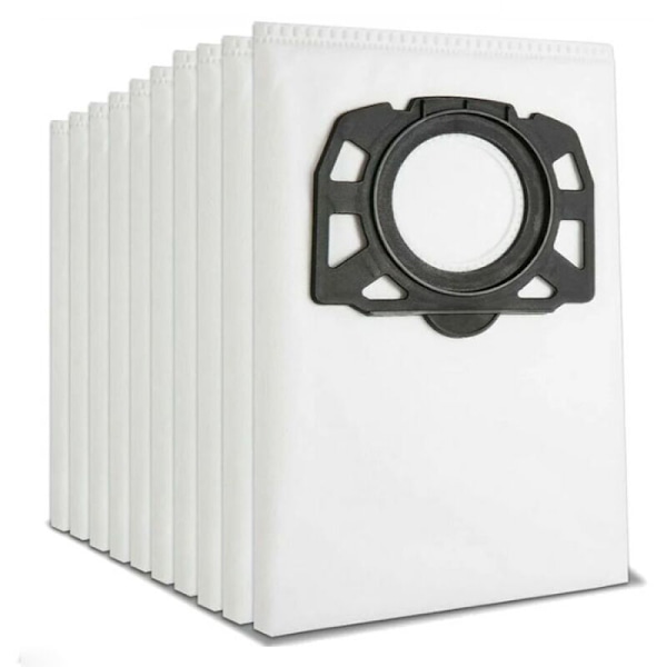 10-pack filterpåsar dammsugarpåsar för Kärcher 2.863-006.0 KFI 487 dammsugarpåsar för Kärcher WD4 WD5 WD6 WD5P WD6P MV4 MV5 MV6 Multifu