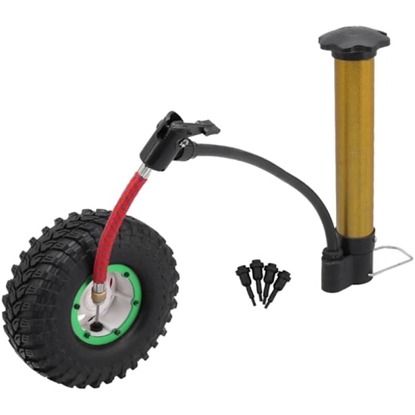 4 stk SCX10 AX10 oppblåsbare 114 mm 1,9 tommers pneumatiske dekk Beadlock hjul for 1/10 RC Crawler Truck Wraith SCX10, hvit