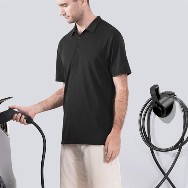 EV-opladerholder, elektrisk køretøjsopladerdyse-dockingstation, elektrisk bilkabelarrangør, til J1772 A-stik