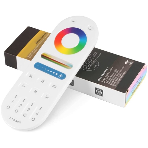 LM091 4-Zoners 2.4G RF Fjernbetjening Kompatibel med RGBW CCT RGB LED Dimmer Controller Touch Screen 4 Kanaler