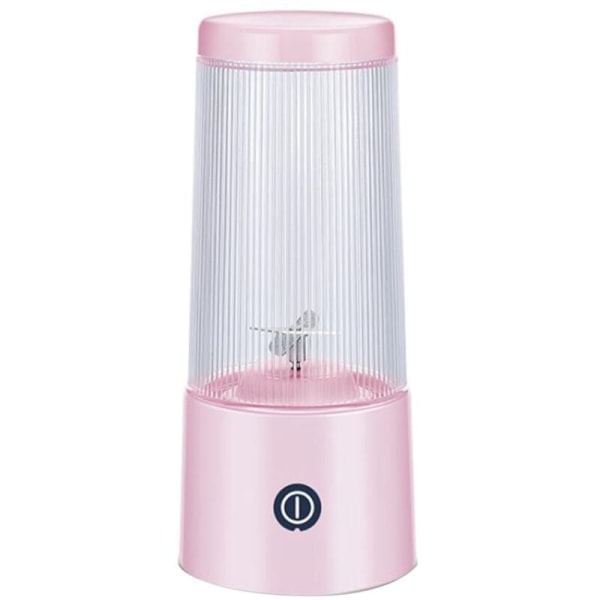 350ML Mini Bärbar Elektrisk Fruktjuicepress USB Laddningsbar Smoothie Maker Blender Maskin Fruktkopp Köksmixer, Rosa