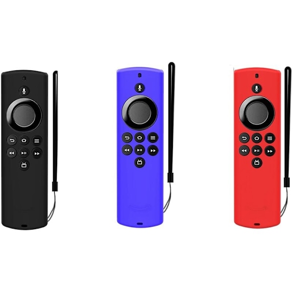 Fjärrkontrollskyddsfodral för Alexa Key Bärbar Dammtät Skydd Silikonhud för Fjärrkontroll Röd