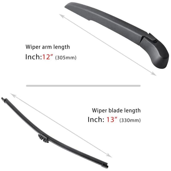 Sæt til bagrudeviskerarm - Blade til X3 F25 2011-2016