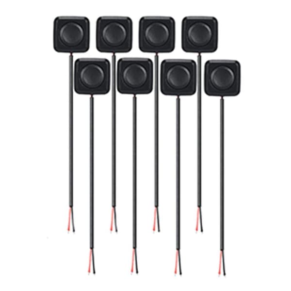 8 Mini Momentary Push Button On/Off Switches 12V/24V, Surface Mounted, Easy Installation for Electronic Experiment
