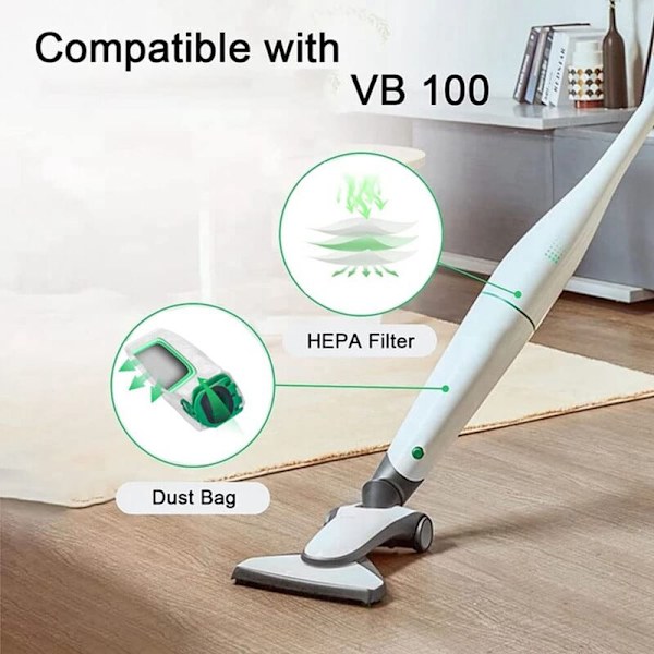Reservedele Støvsugerpose til Vorwerk Kobold VB100 VB 100 FP100 100 Støvsuger Tilbehør