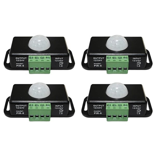 DC 12V/24V LED Bevægelsessensor, Bevægelsessensor Krop, PIR Infrarød Bevægelsessensor Kontakt, Trådløs Pære Automatisk Dæmper