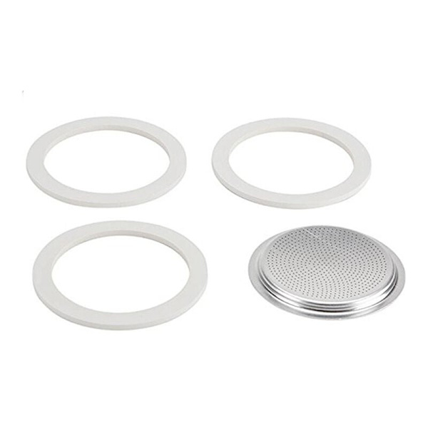 50 ml udskiftningstætninger og filter til 1-kops Moka / Break / / Mini kaffemaskiner
