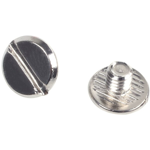 10 set läderbälteskruvbinder silver 5 x 6 mm