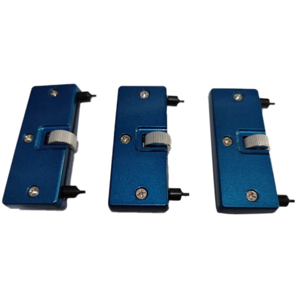 3 Pcs Series Adjustable Watch Case Opener Back Closer Remover Repair Watchmaker Holder Tool Blue