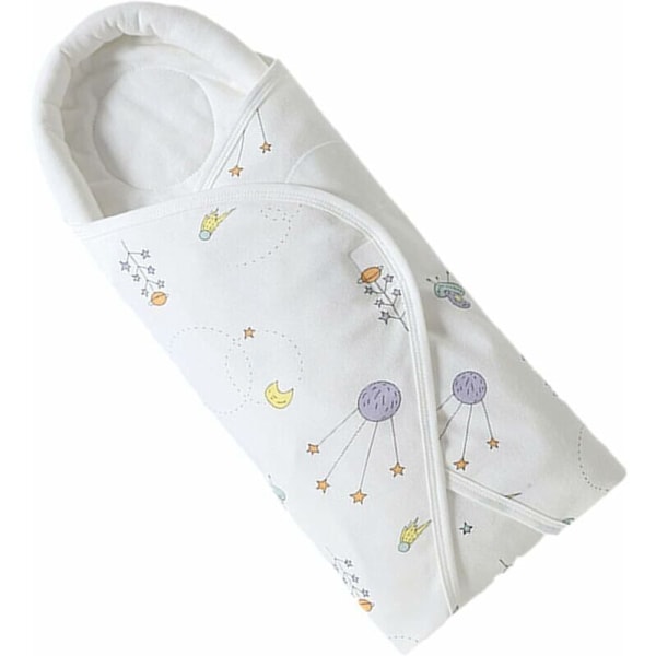 Tjock baby sovsäck för höst och vinter, vindtät och varm babyfilt, kardborreband baby anti-skip swaddling sovsäck
