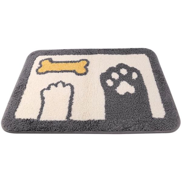 Ovimatto, sarjakuva, koira, palmu, lattiamatto, suihkuhuoneen liukumaton jalka-alusta, oven makuuhuoneen lattiamatto 45X65Cm (A)
