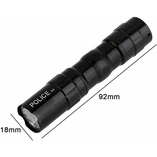 LED-ficklampa, Campingficklampa Kraftfull Super Ljus Liten Ficklampa Stark Stråle Hög 1000 Lumen Vattentät LED-lampa Handhållen Ljus Mini Ficklampa för Utomhus