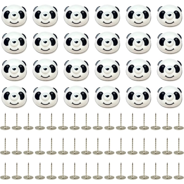24 stk Pandaformede dynetrekkklemmer Dynehjørneholdere Dynefester for å holde dyne på plass