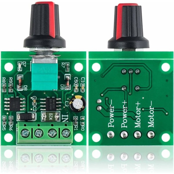 4 st 1,8v 3v 5v 6v 7,2v 12v 2A PWM-varvtalsregulator DC-motorspänningsregulator, LED-spänningsregulator dimmer, justerbar kontrollbrytare