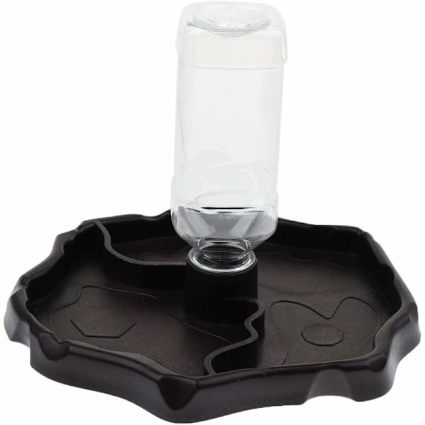 Bärbar Vattendispenser med Plastfat för Reptiler Sköldpadda Gecko - 3