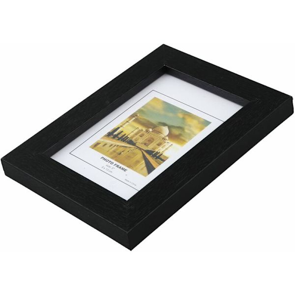 Fotoramme Træeffekt Plakatrammer Billedrammer Billede Fotoramme Sort 9 x 13 Cm
