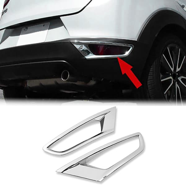 For CX3 -3 2016 2017 2018 ABS Krom Bakre Tåkelys Lampe Deksel Trim Tåkelys Dekor Ramme
