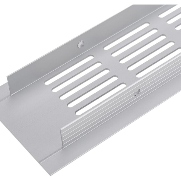 Aluminium ventilationsgitter til sokkel 550x60mm