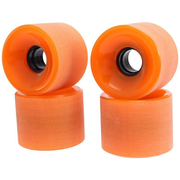 4 stk/sett 60X51Mm Cruiser Skateboard Hjul PU Hjul Longboard Cruiser Hjul, Oransje