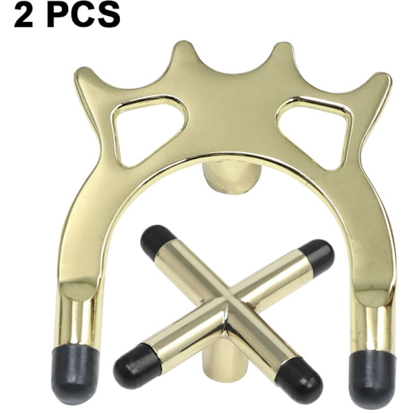 2 stk. Biljardkø-stativ, Biljardkø-tilbehør Imitasjon Kobberrammehode Amerikansk Biljardkø-stativholder Kryssgaffel Høy Gaffel