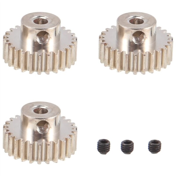3 kpl 3,175 mm:n metalliakselin hammaspyörämoottori 32DP 48DP 64DP M0.6 M0.8 1/10 1/8 RC-autoon 3650 3660.26t