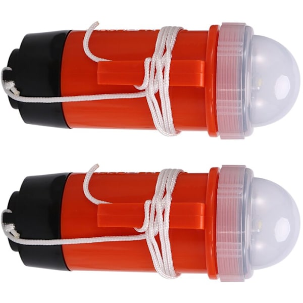 2 stk LED Redningsvest Nødlys Surf Redningsvest LED Lys Redningsvest Lys Energibesparende Tørr Lommelykt