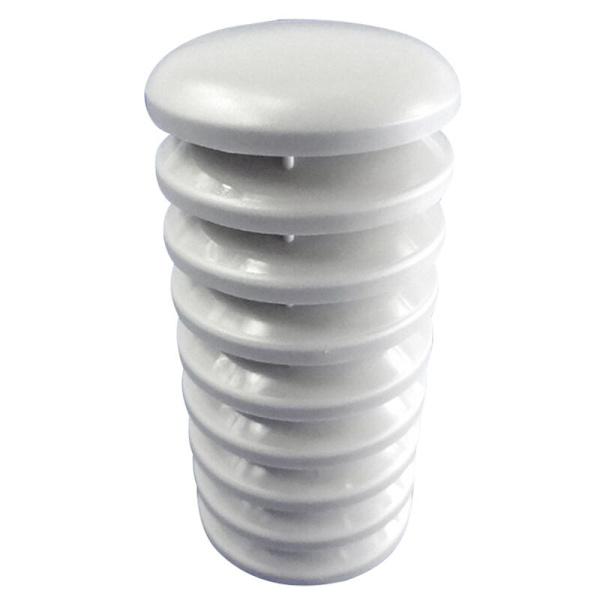Hvit plast ytre skall for termo-hygro-sensor, erstatningsdel for værstasjon (termo-hygro-sender/sensor)