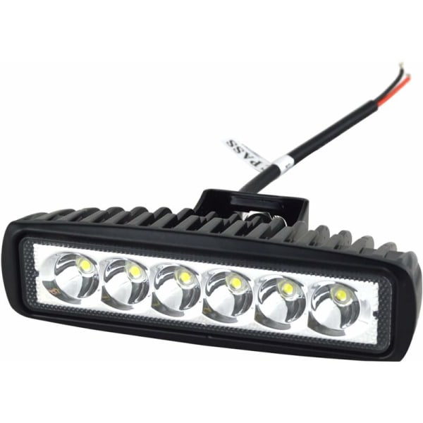 2 x 6 tuuman 18 W:n LED-työvalopalkki, spotti, maastoajoneuvo, kuorma-auto, SUV, 4WD, sumuvalot (2x18 FGB-Spot)