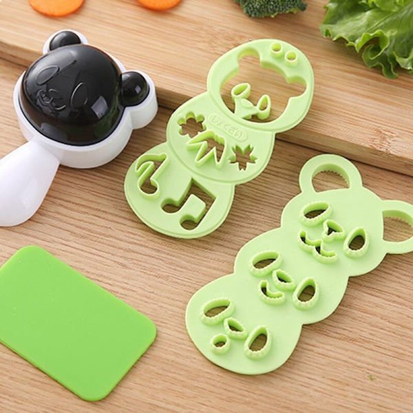 1 sæt søde panda Onigiri Shaper risboldform DIY Sushiform køkkenudstyr Bento-tilbehør til børn